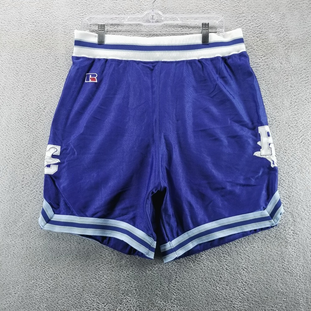 Russell Athletic Purple Men's Athletic Shorts with White & Light Blue Trim